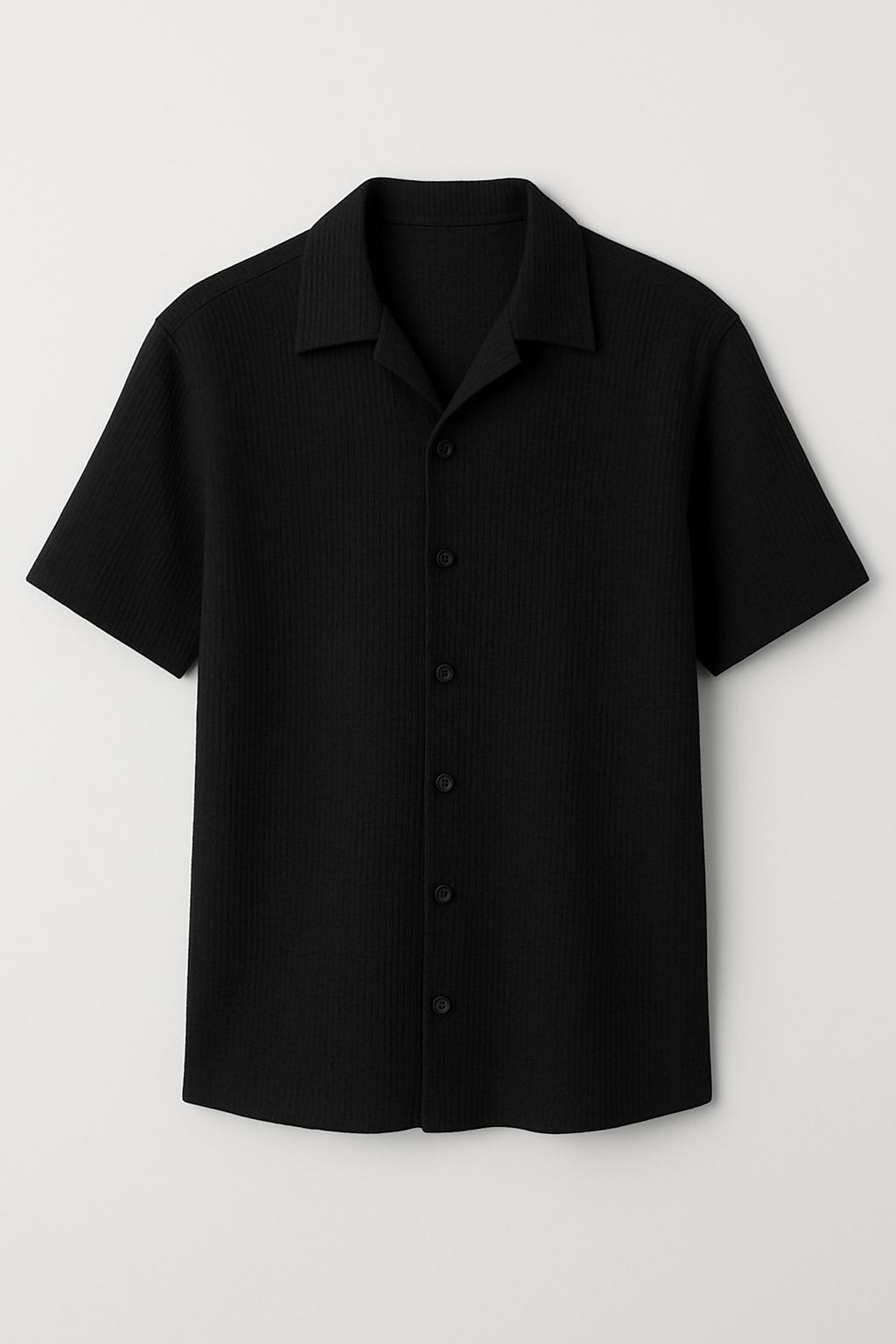 Black woven shirt