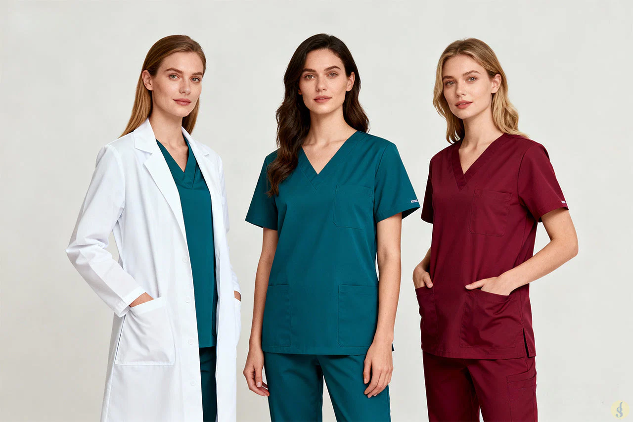 Medical professional in scrubs