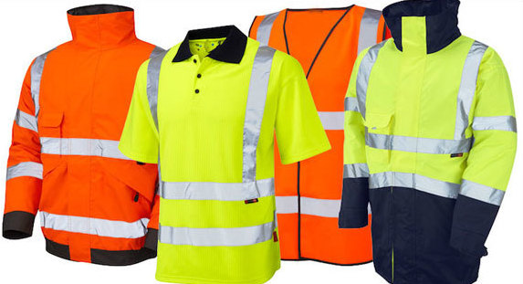 Hi-vis industrial workwear and safety jackets